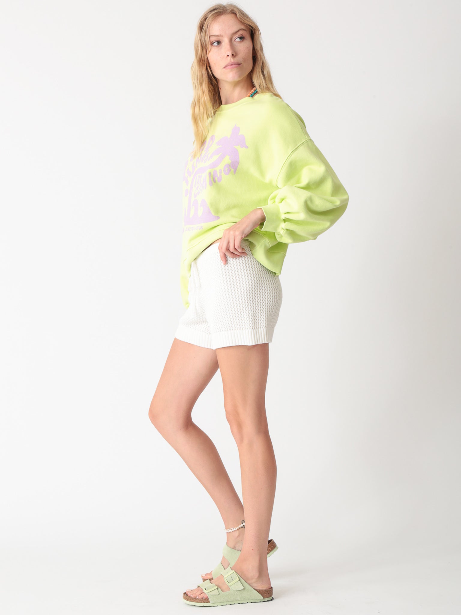Balloon Sweatshirt - Palm Graphic