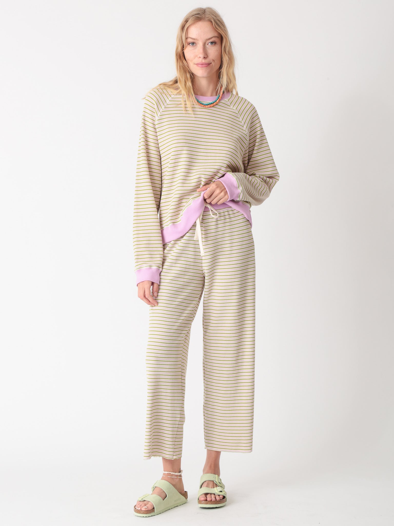 Ojai Pant - Lavender Stripe