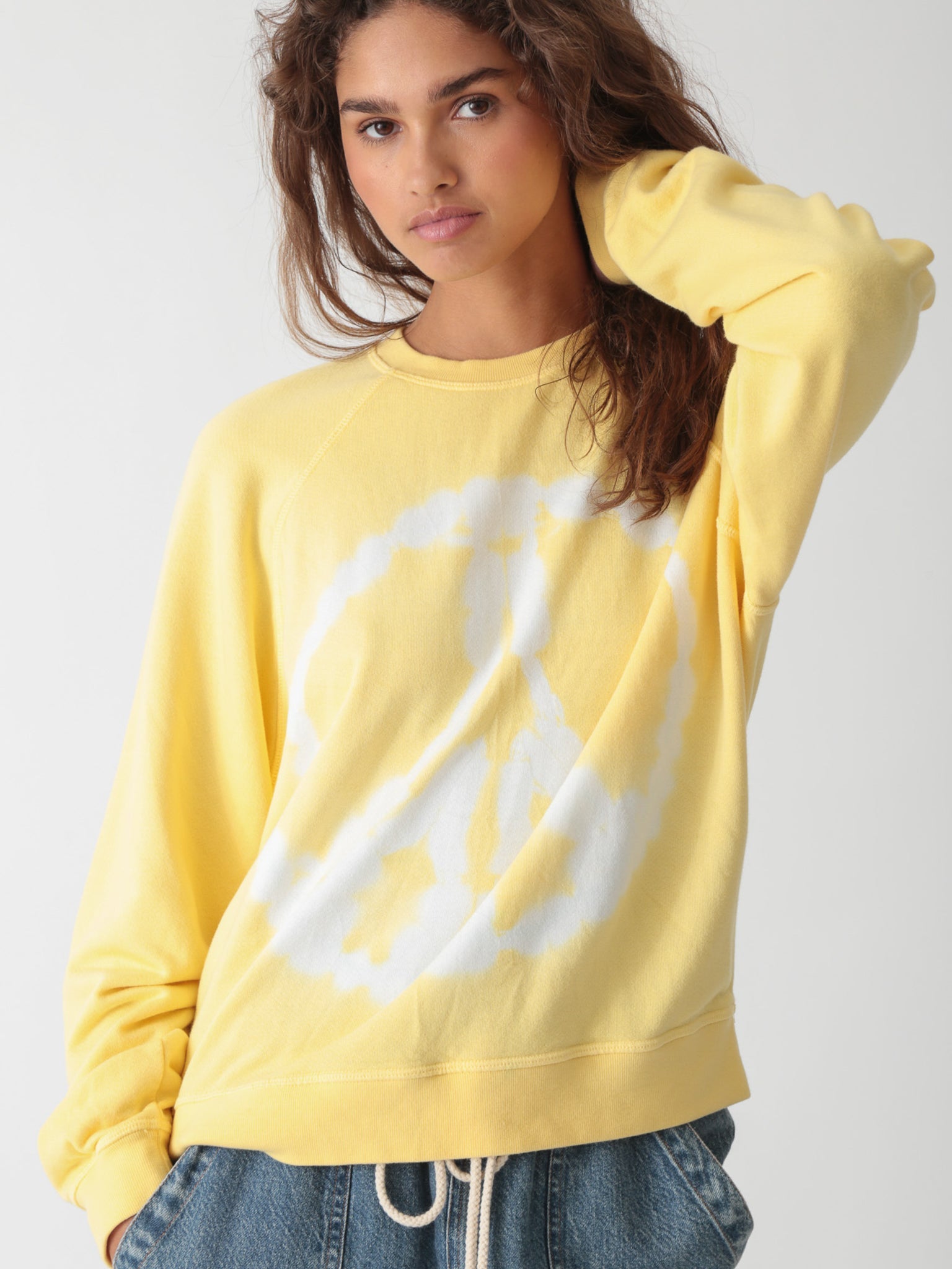 Ronan Pullover - Peace Sign Graphic