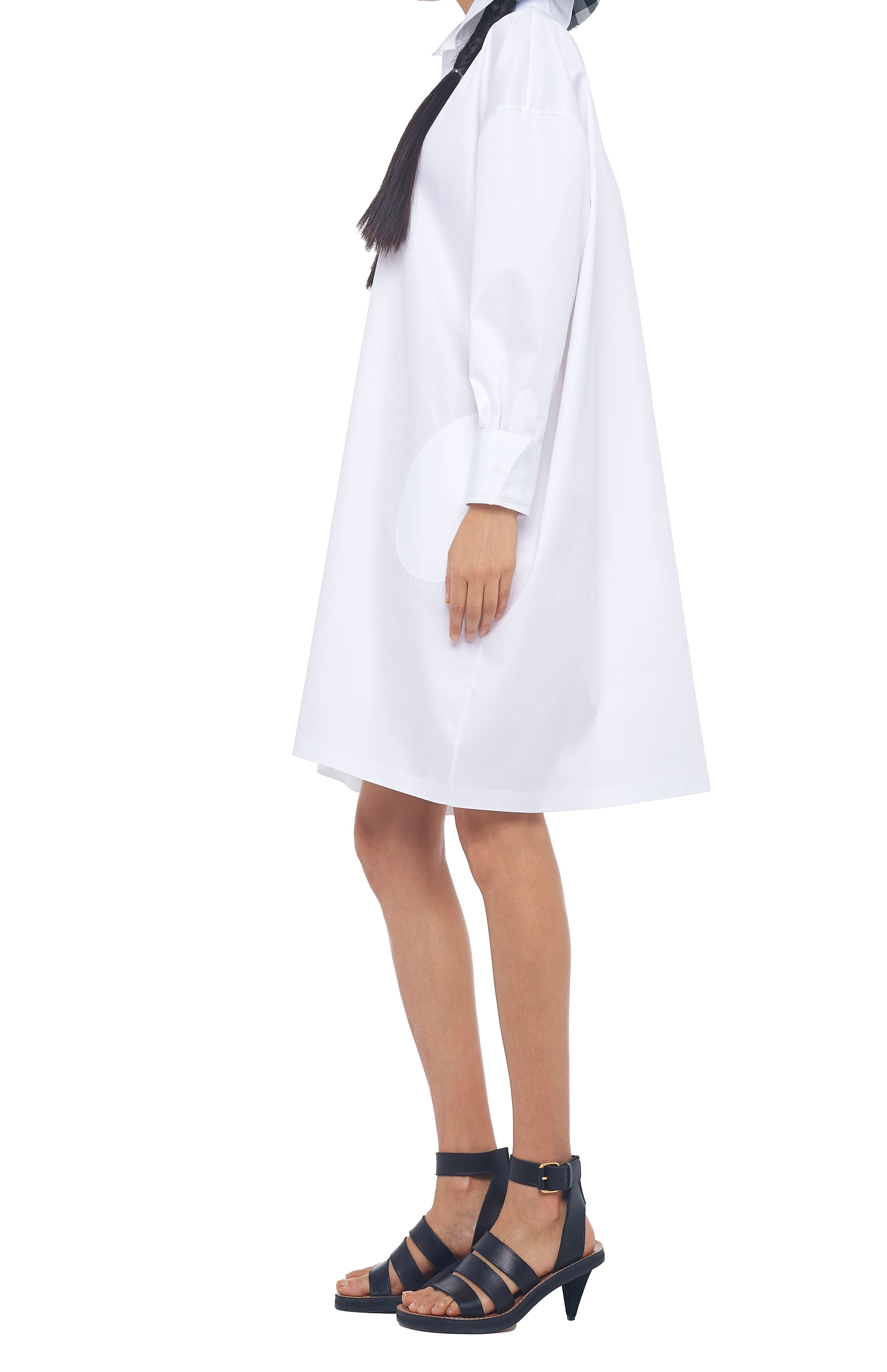 OVERSIZE BF NK SHIRT DRESS