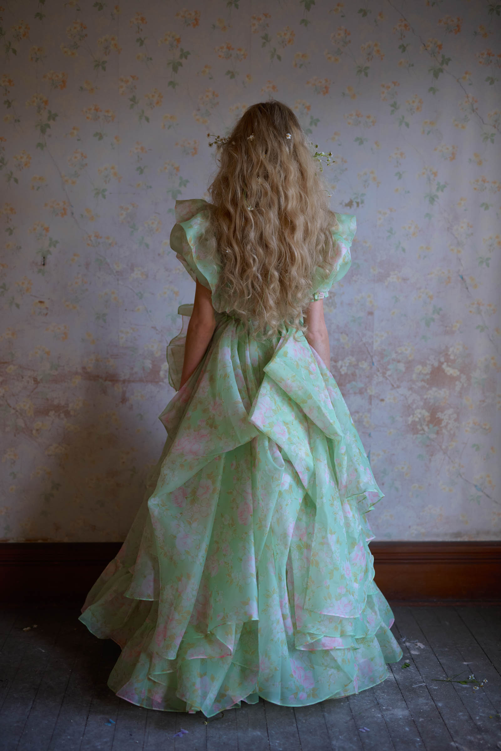 The Acid Trip In Bloom Bridal Gown