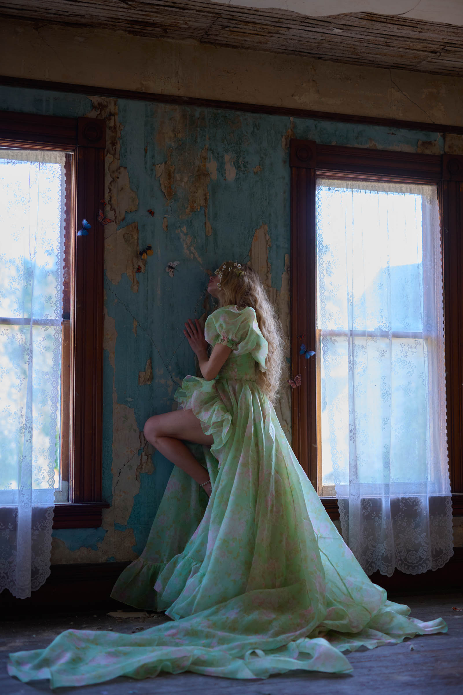 The Acid Trip In Bloom Bridal Gown