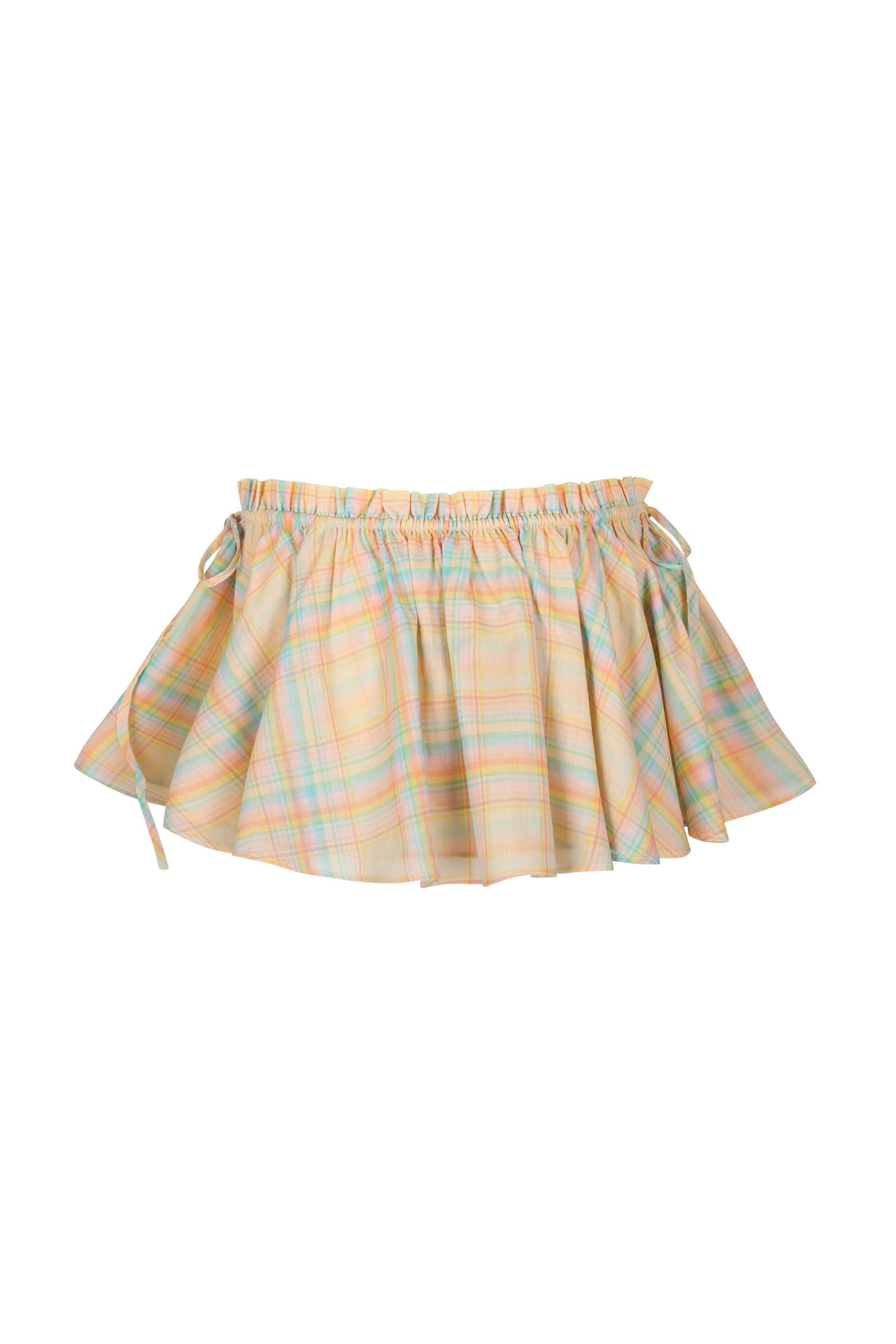 The Banana Plaid Mini Skirt