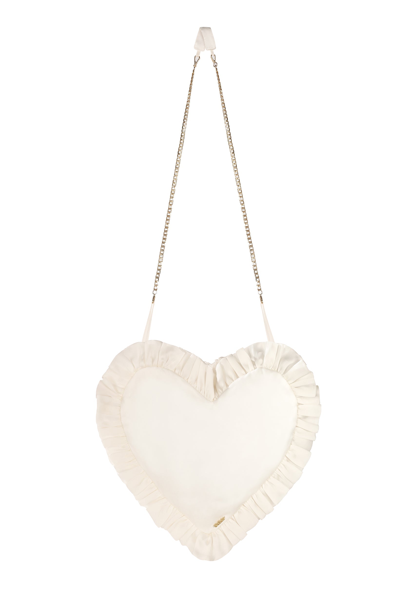 The Ivory Pillow Heart Purse