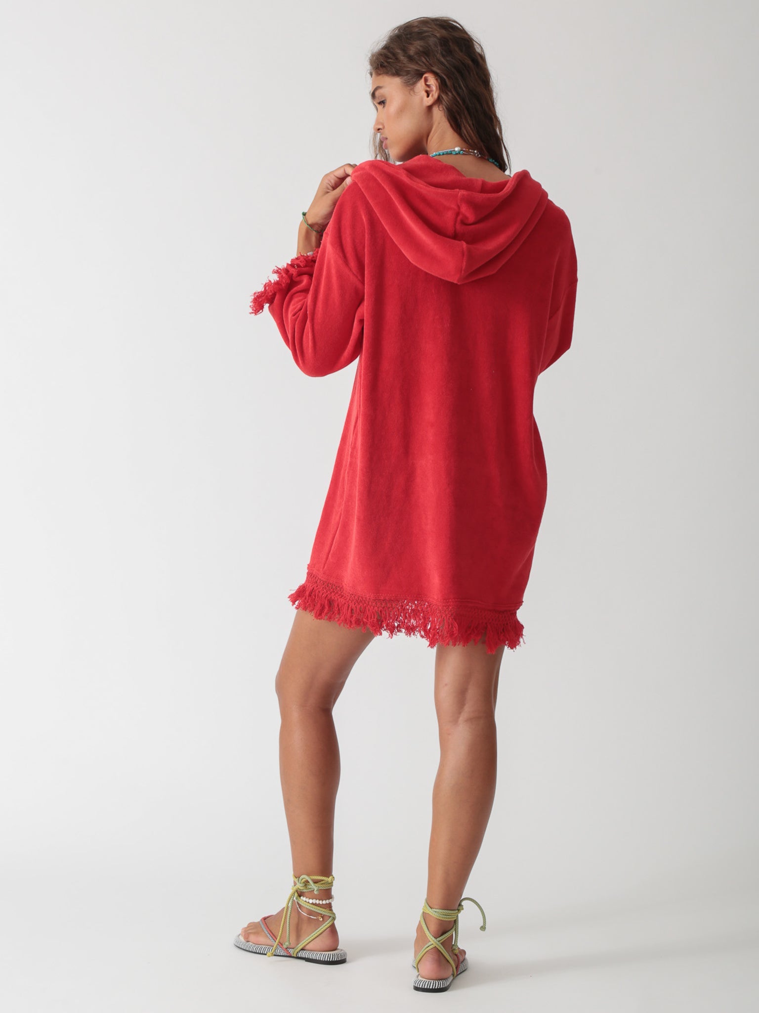 Beach Poncho - Chili