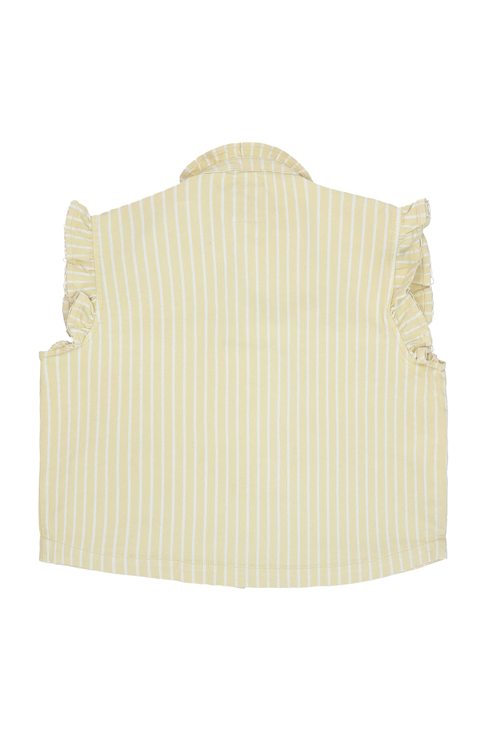 Pablo Vest in Buttermilk Wide Stripe