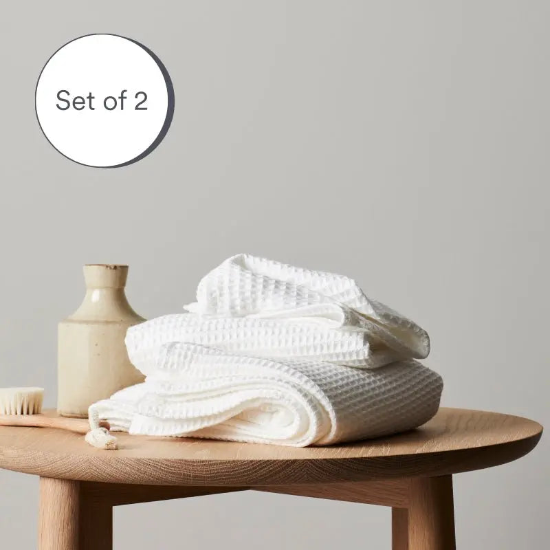 Bamboo Waffle Towels | Cloud