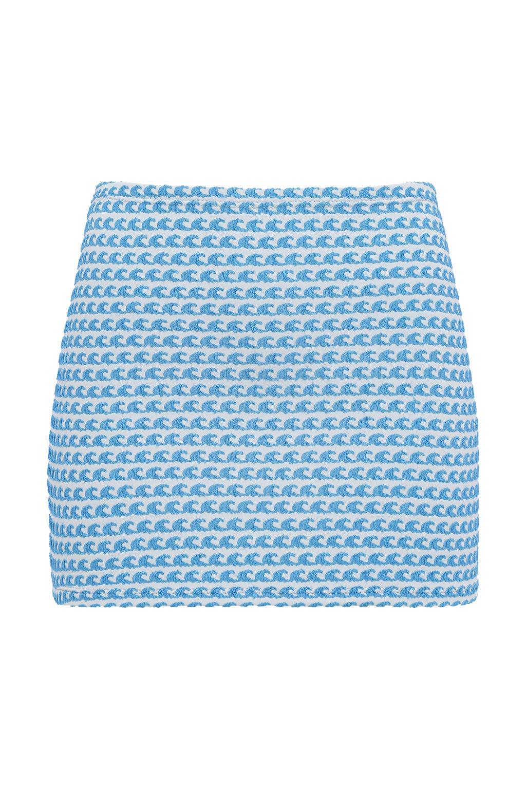 Wave Repeat Micro Skirt
