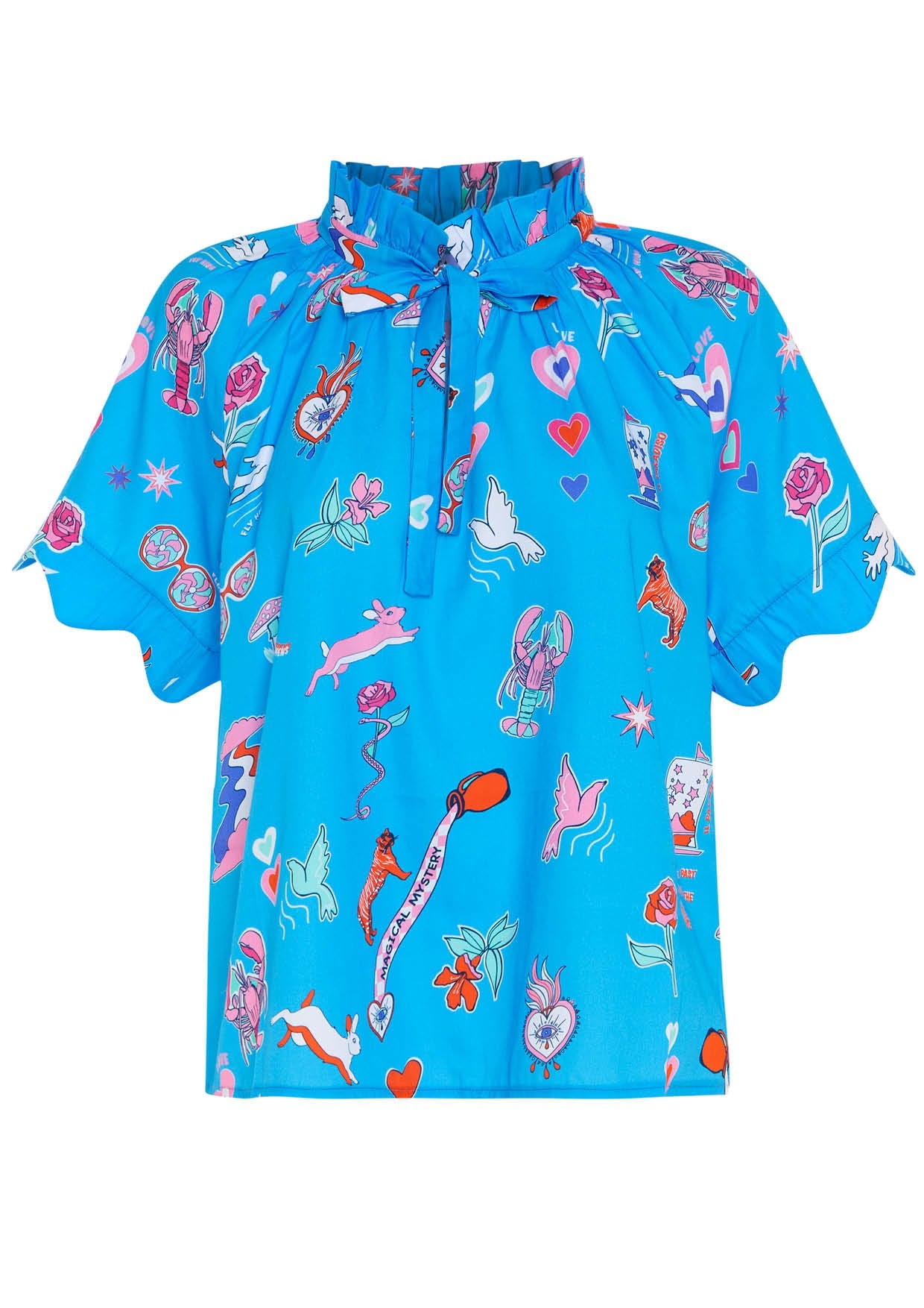 Image of product named white rabbit allegra top by Paolita London