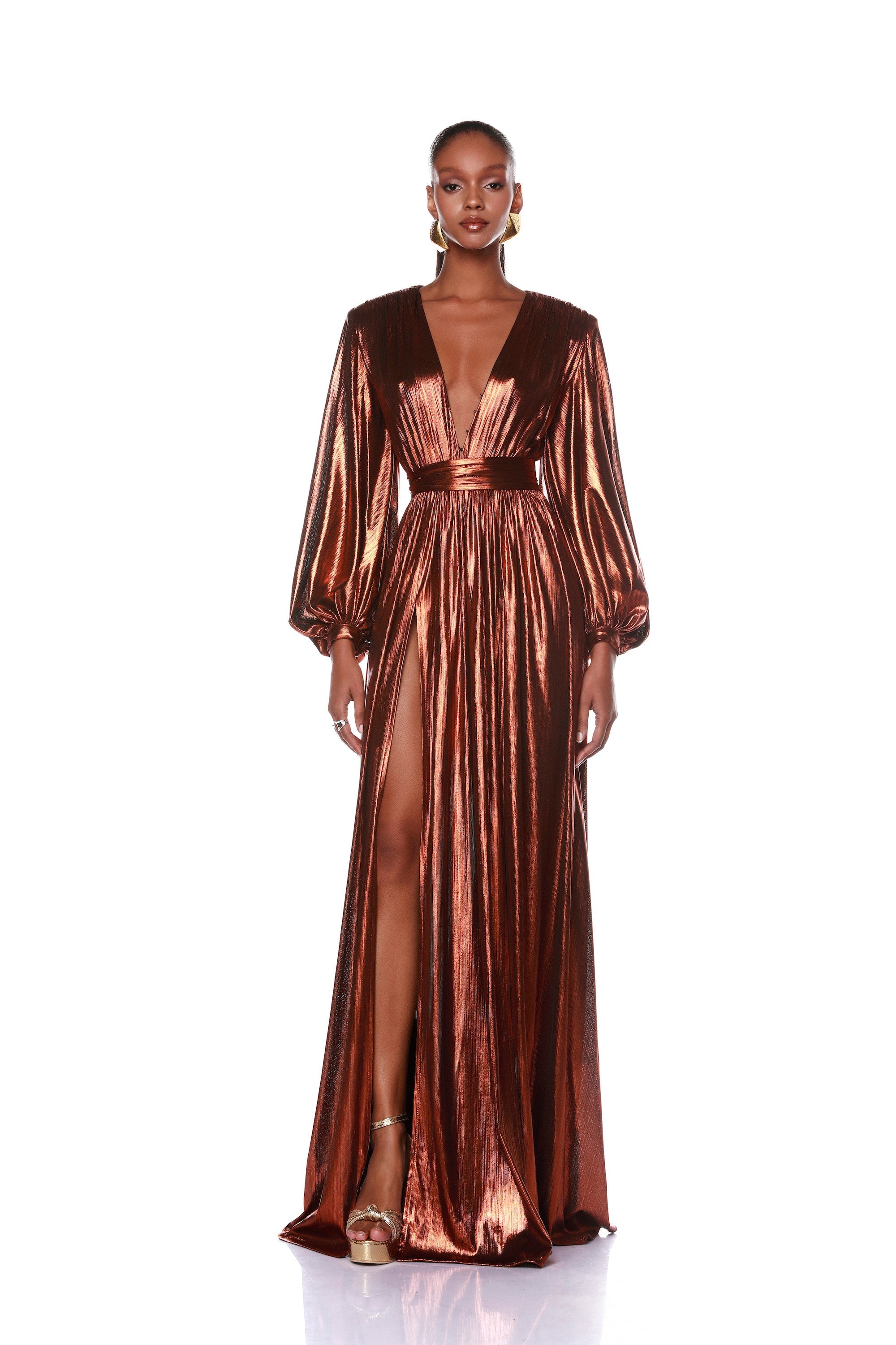 Zoe Copper Gown