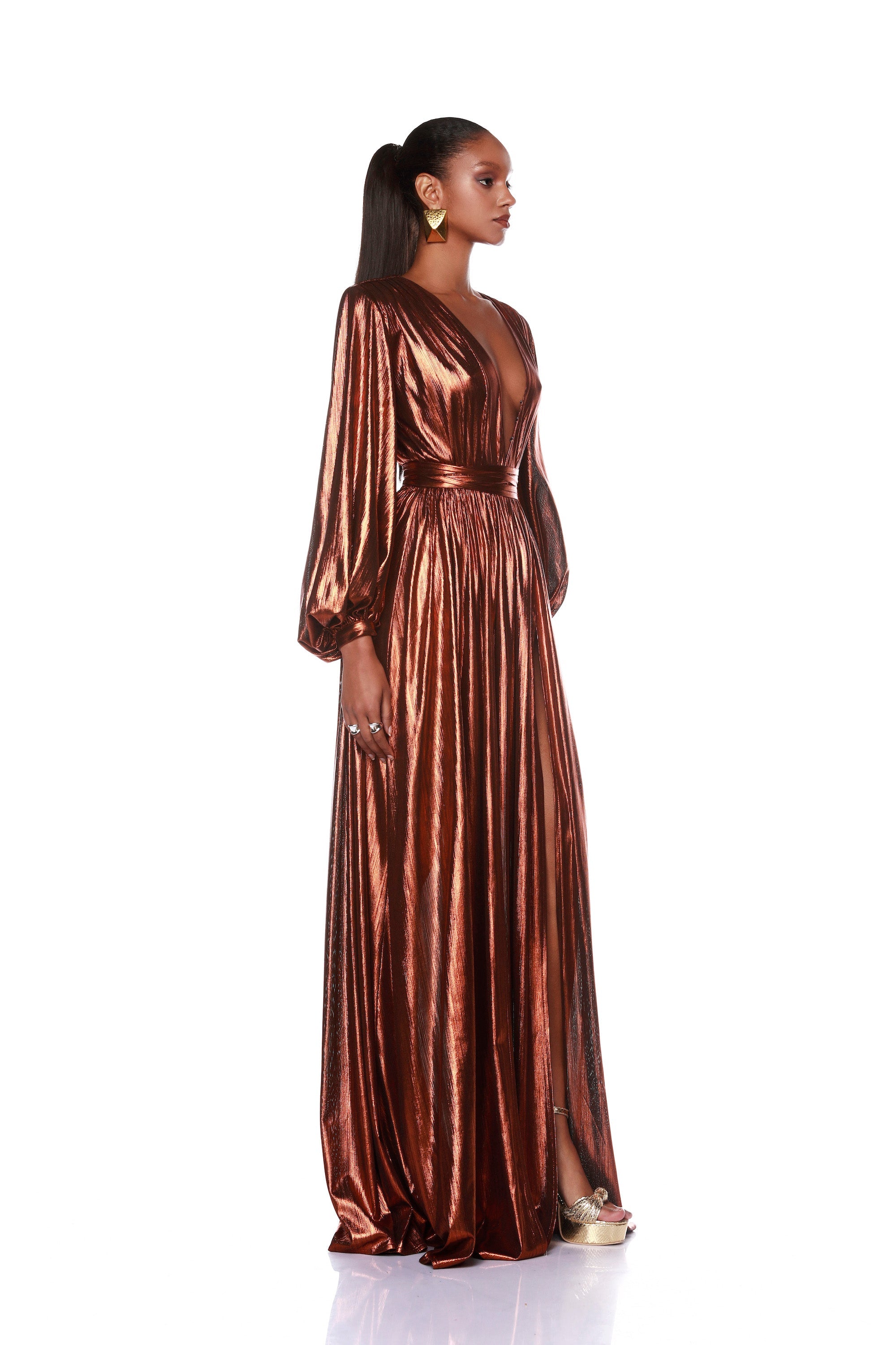 Zoe Copper Gown