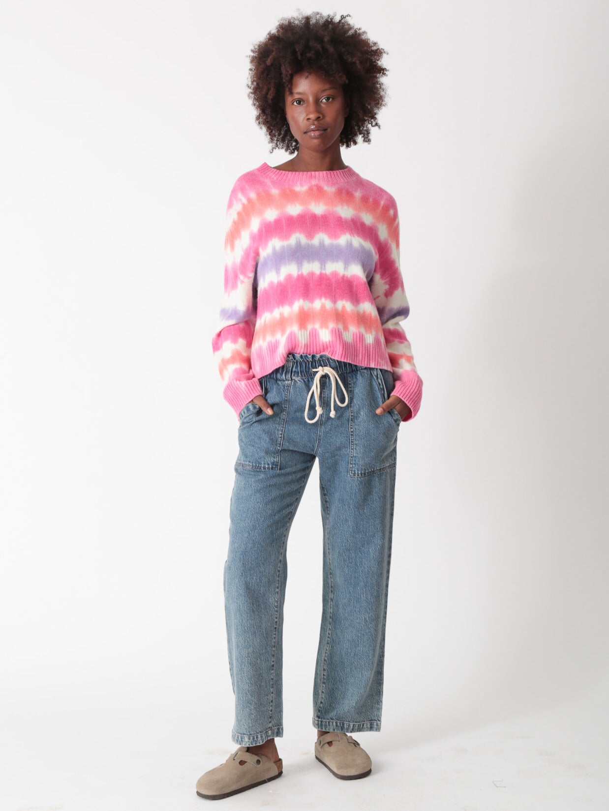Esme Sweater - Magenta Bolt