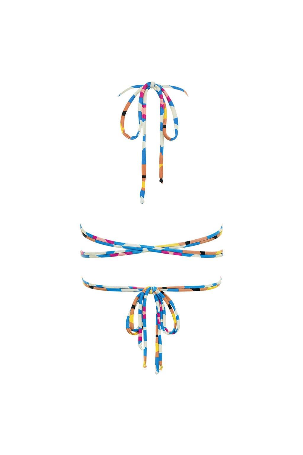 Abstract Brasil Bikini Top