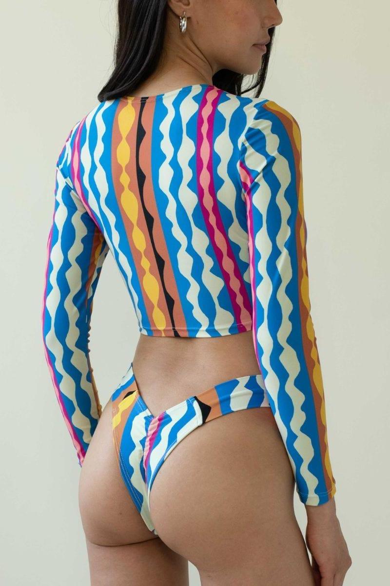 Abstract Added Coverage Uno Bikini Bottom