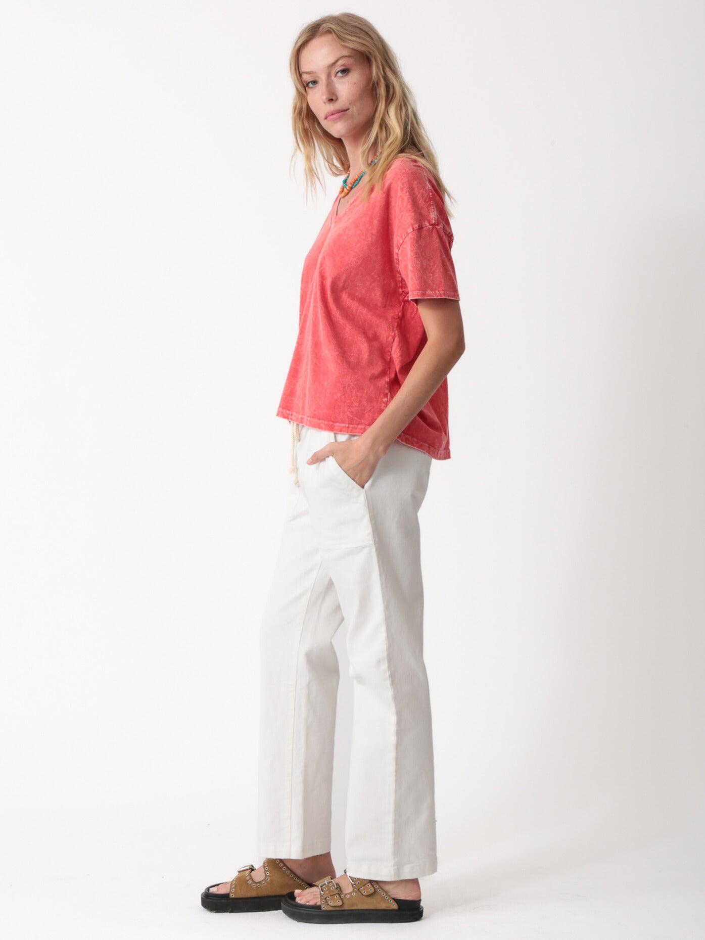 Chase V-neck Tee - Acid Tango