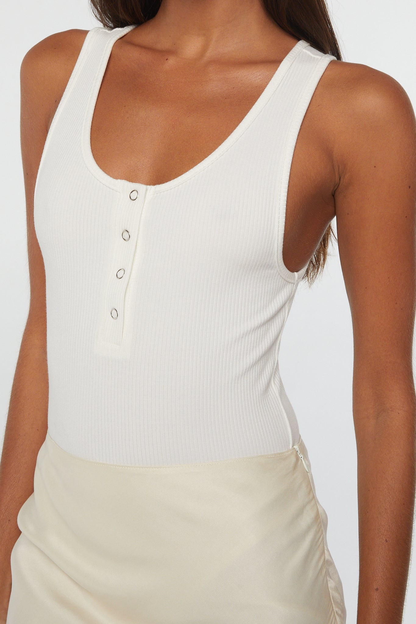 ADRIENNE BODYSUIT WHITE - The Line by K