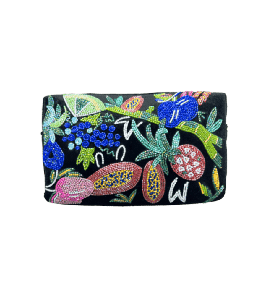 Carmensita Hand embroidered Makeup bag Christina Milian - will take 2-4 weeks to arrive