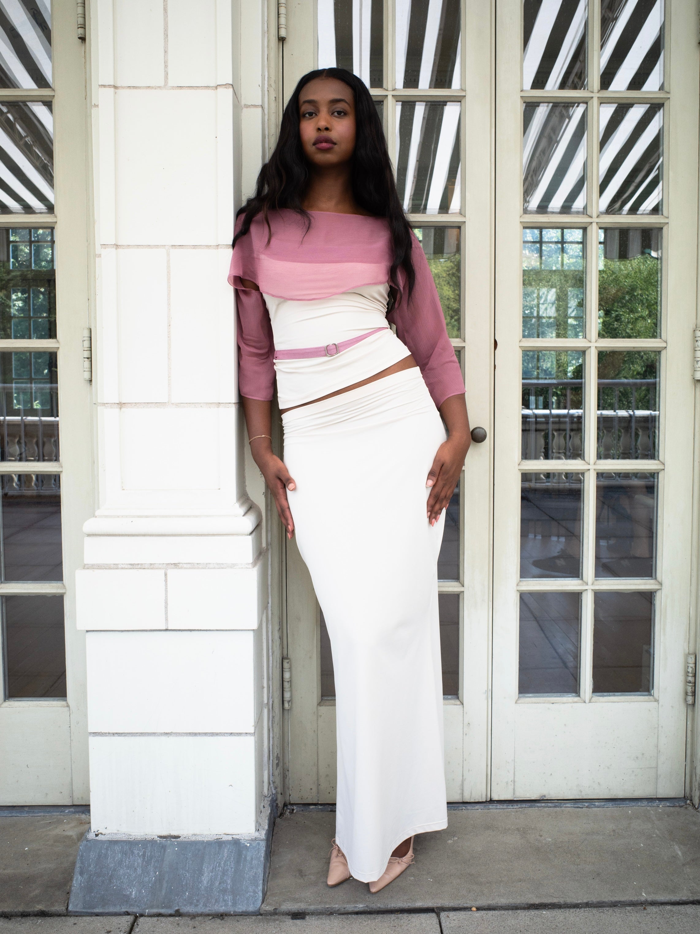 MERMAID SKIRT IN PEANUT + RECYCLED