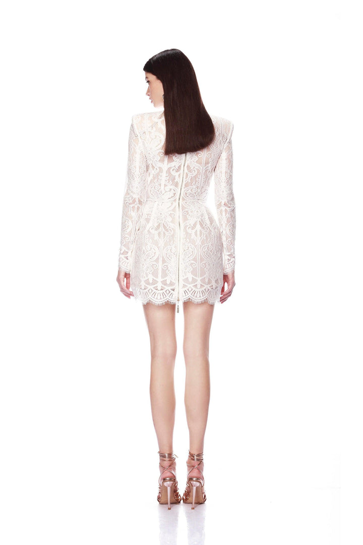 Casey White Lace Mini Dress