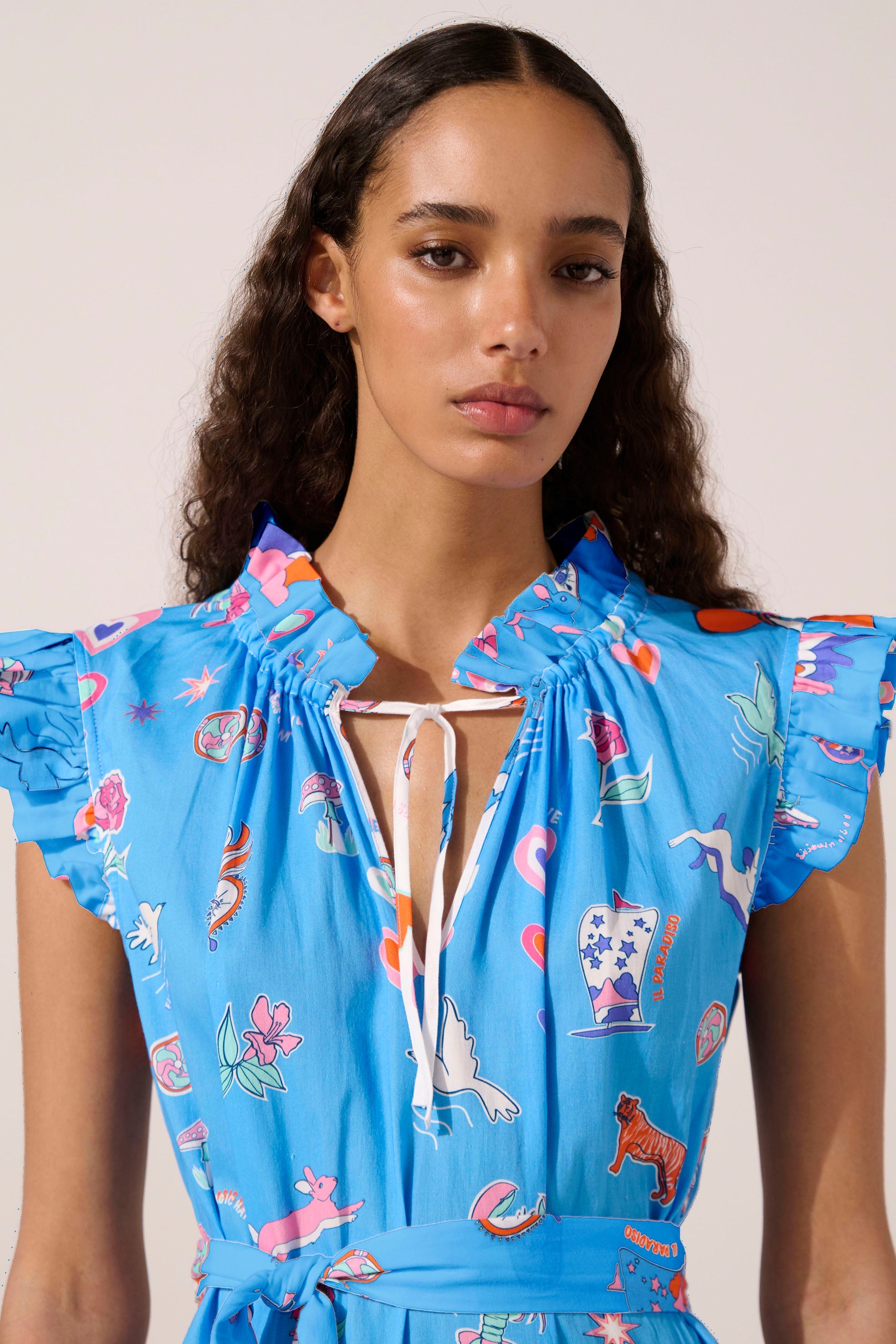 Image of product named white rabbit juno dress by Paolita London