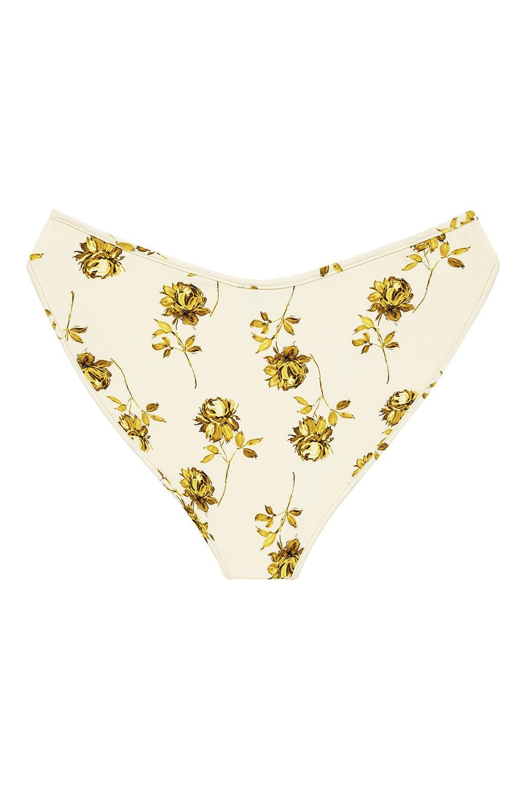 Gold Filigree Added Coverage Lulu Bikini Bottom