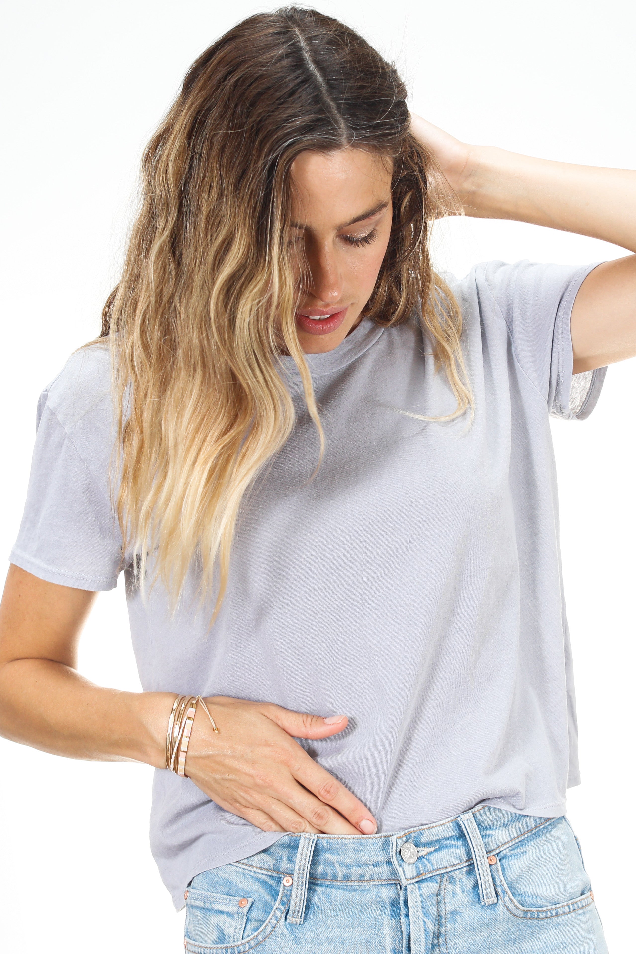 T68 - Harley - Cotton Short Sleeve Boxy Crew Tee