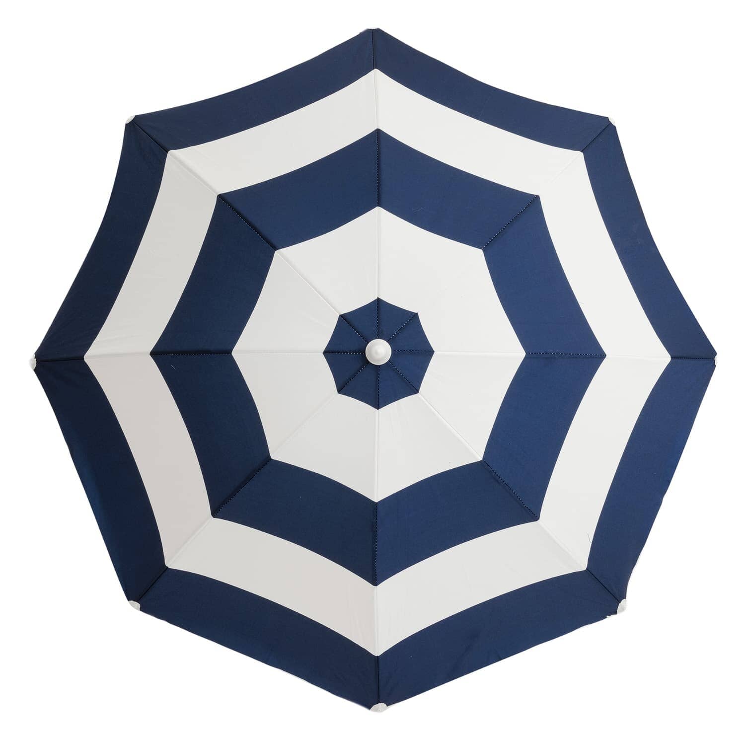 studio image of navy capri holiday umbrella