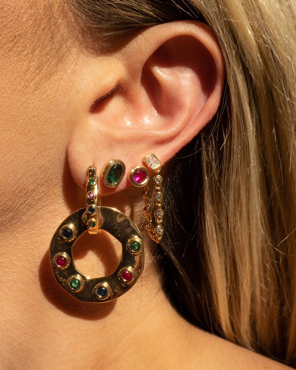 The Royale Stone Statement Earrings