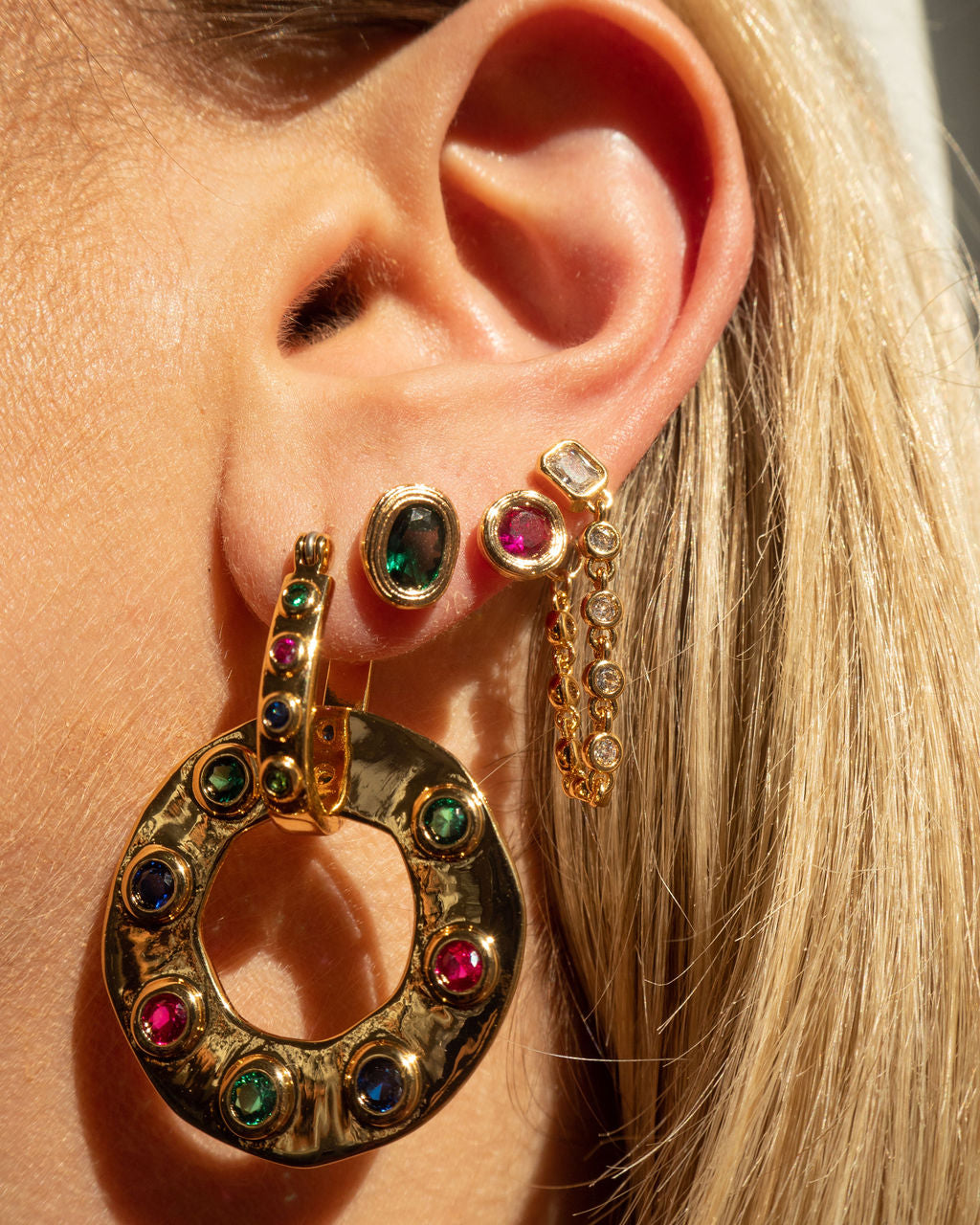 The Royale Stone Statement Earrings