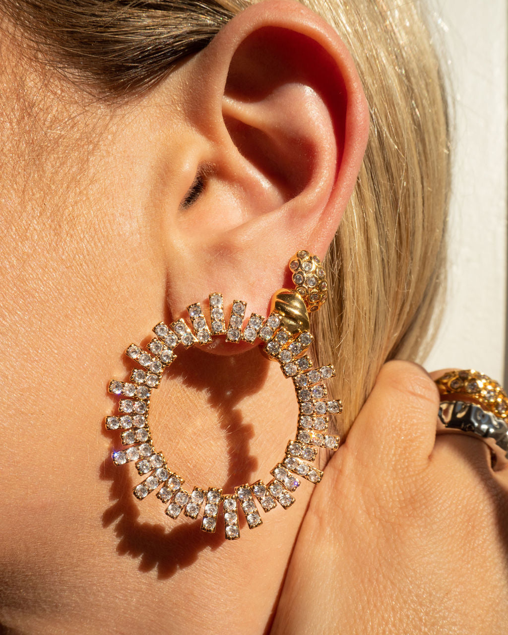 The Pave Ray Earrings