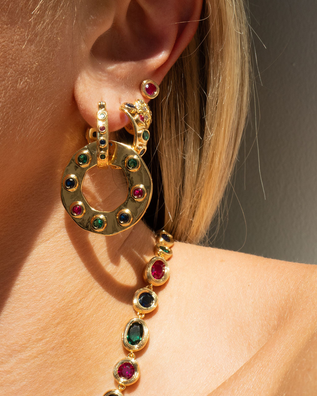 The Royale Stone Statement Earrings