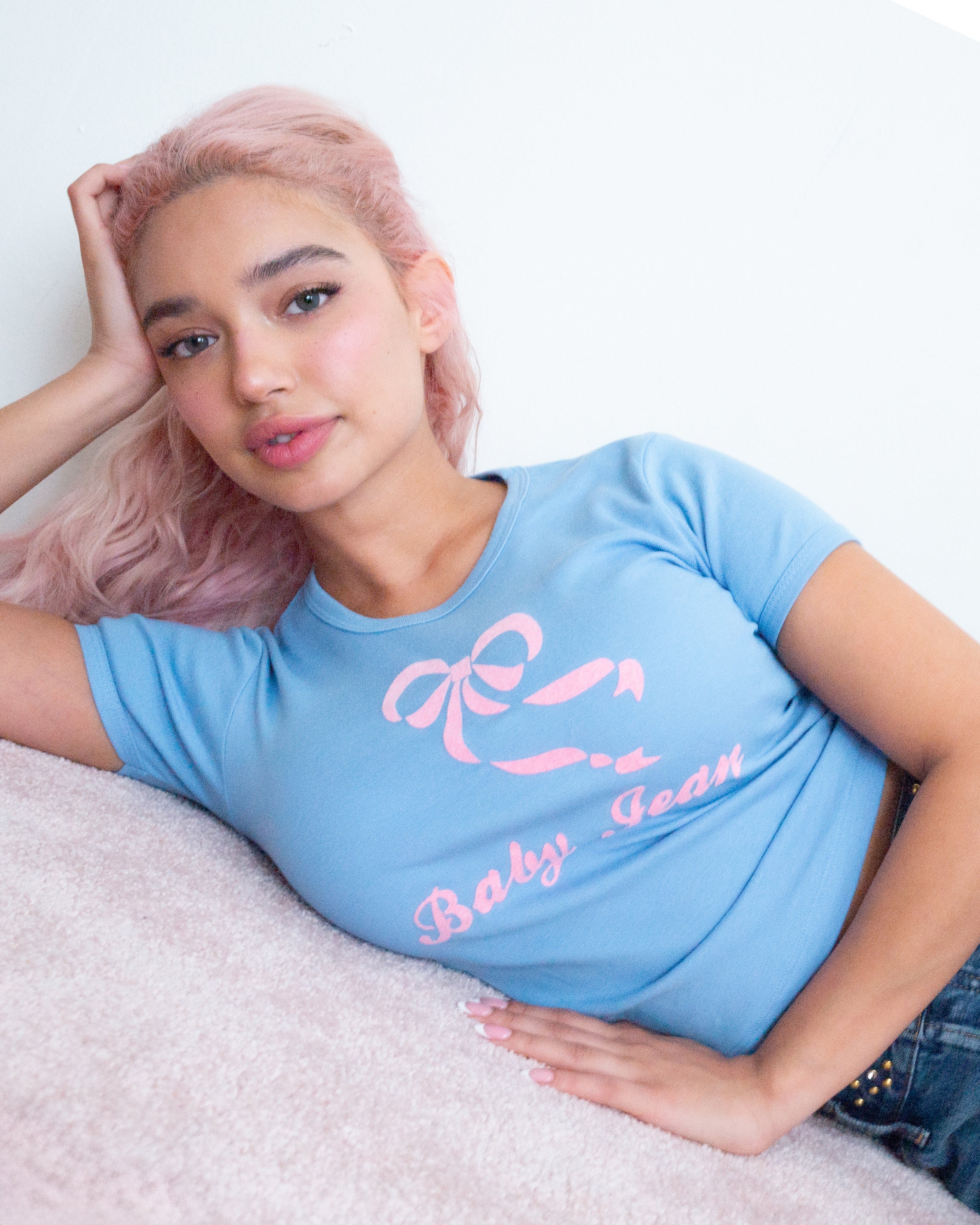 Baby Jean Tee - Powder