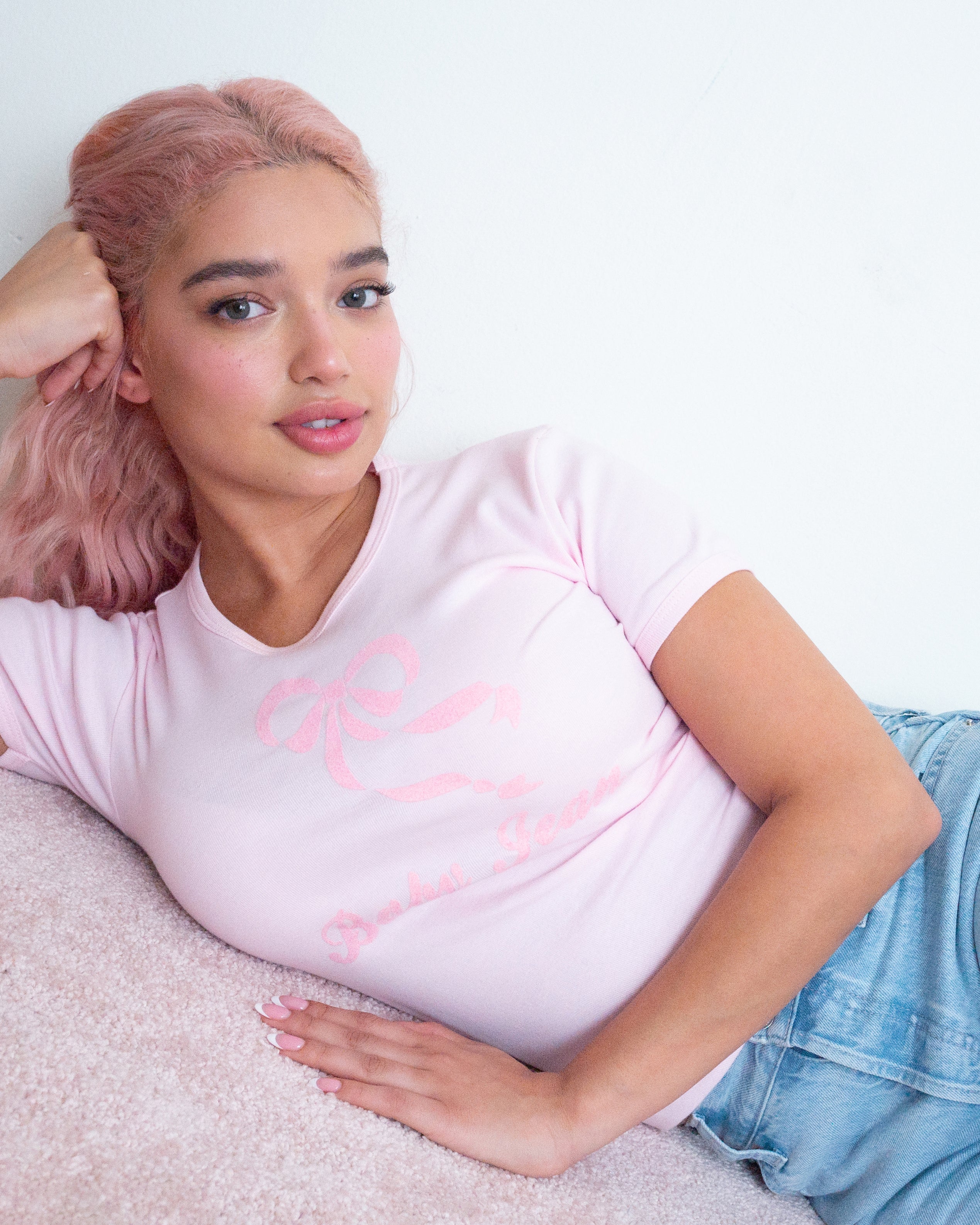 Baby Jean Tee - Cotton Candy