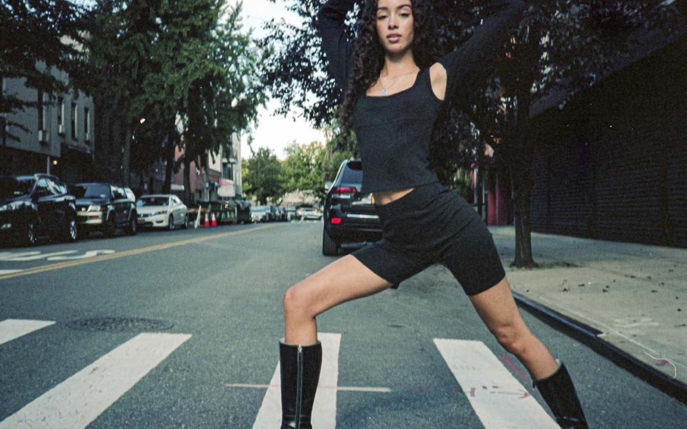 PLUM SHORTS BLACK + RECYCLED