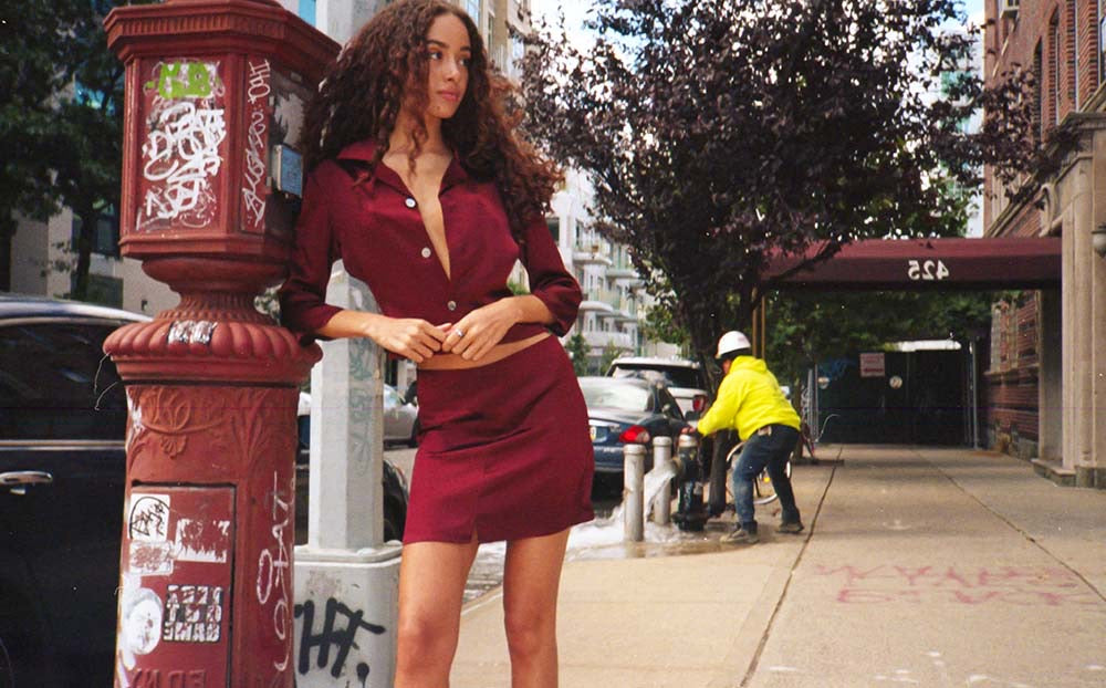 QUINCE JACKET BURGUNDY + DEADSTOCK