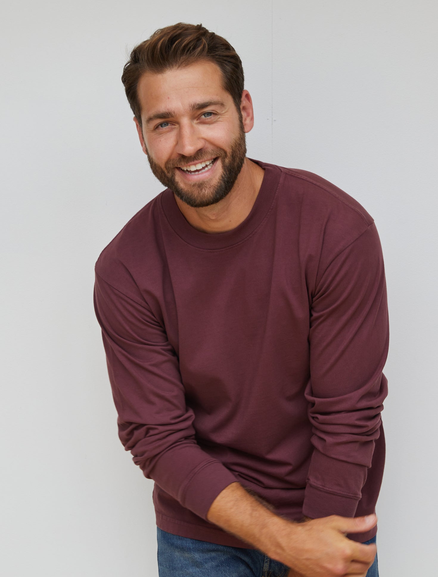 T168 - Jon - Men's Cotton Long Sleeve Tee