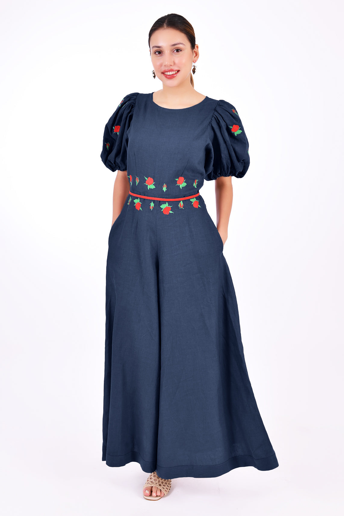 Datcha 2 Arm Jumpsuit | Indigo Blue