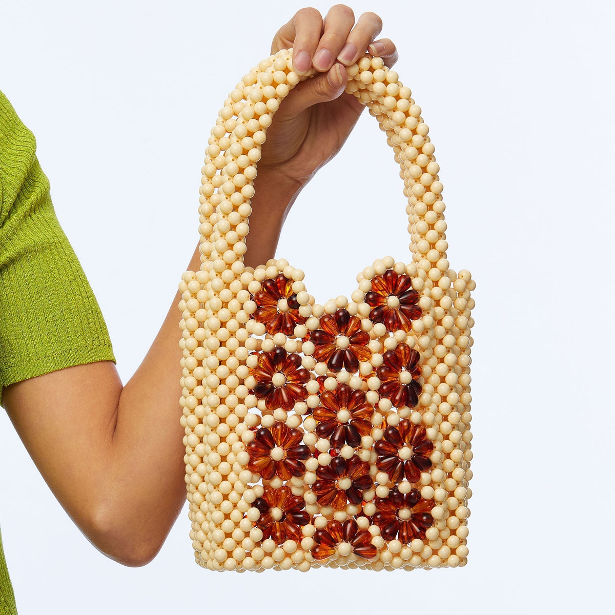 Daisy Beaded Mini Bag