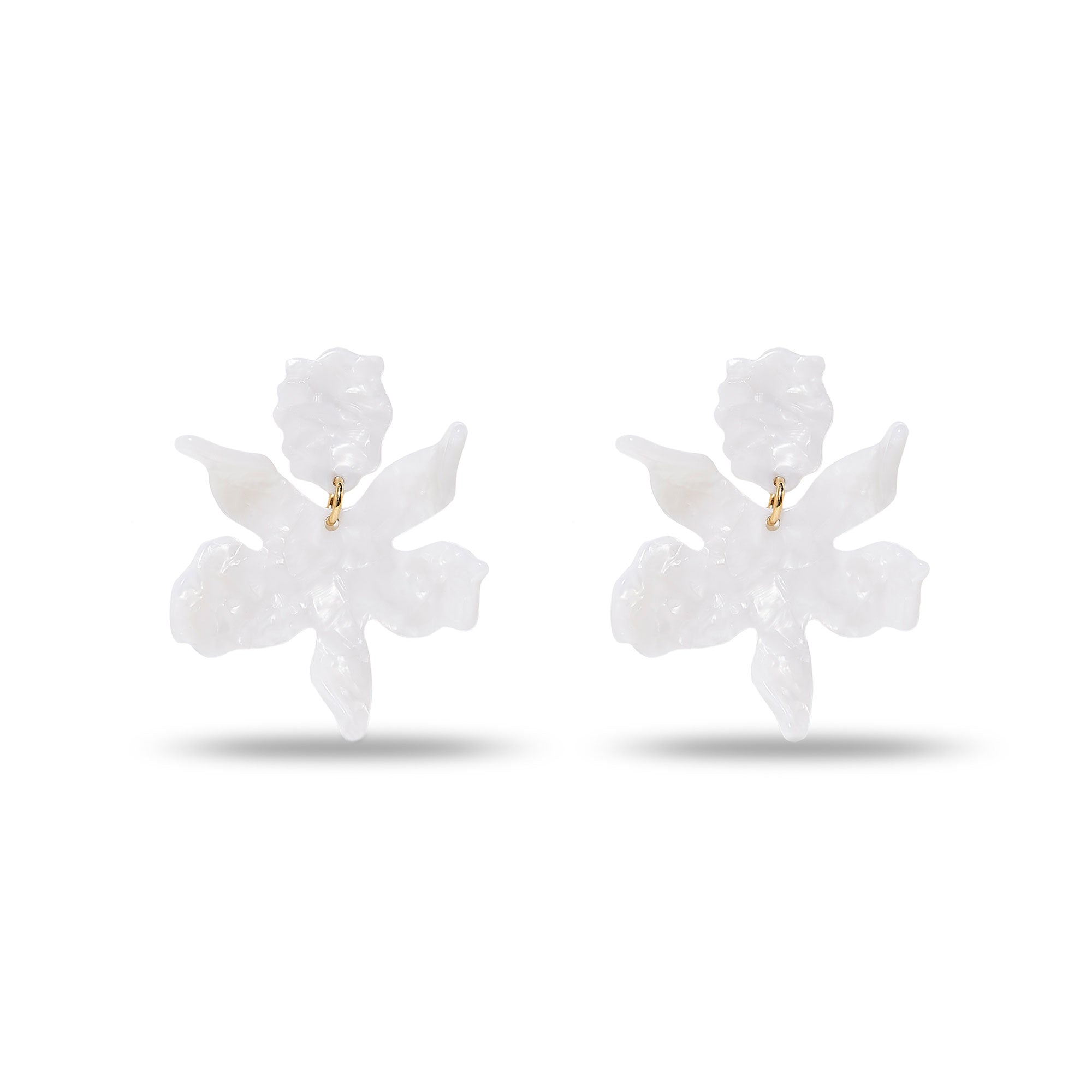 Small Paper Lily Earrings