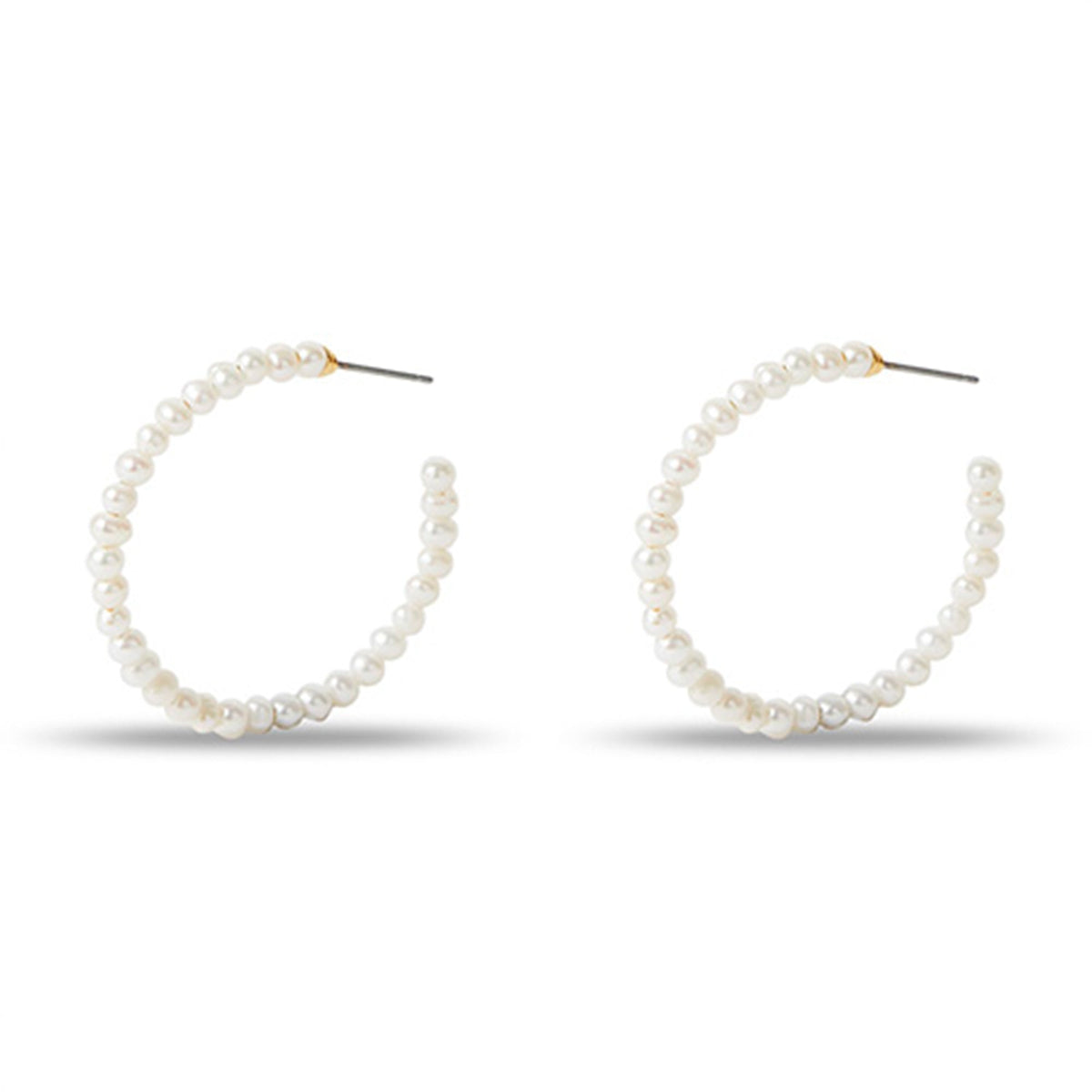 Freshwater Pearl Medium Hoop