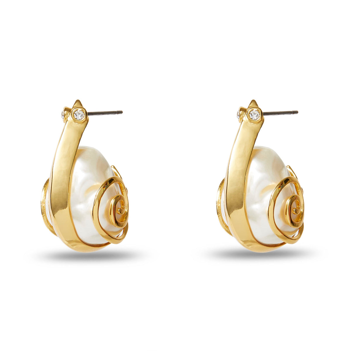 Snail Hoop Earrings