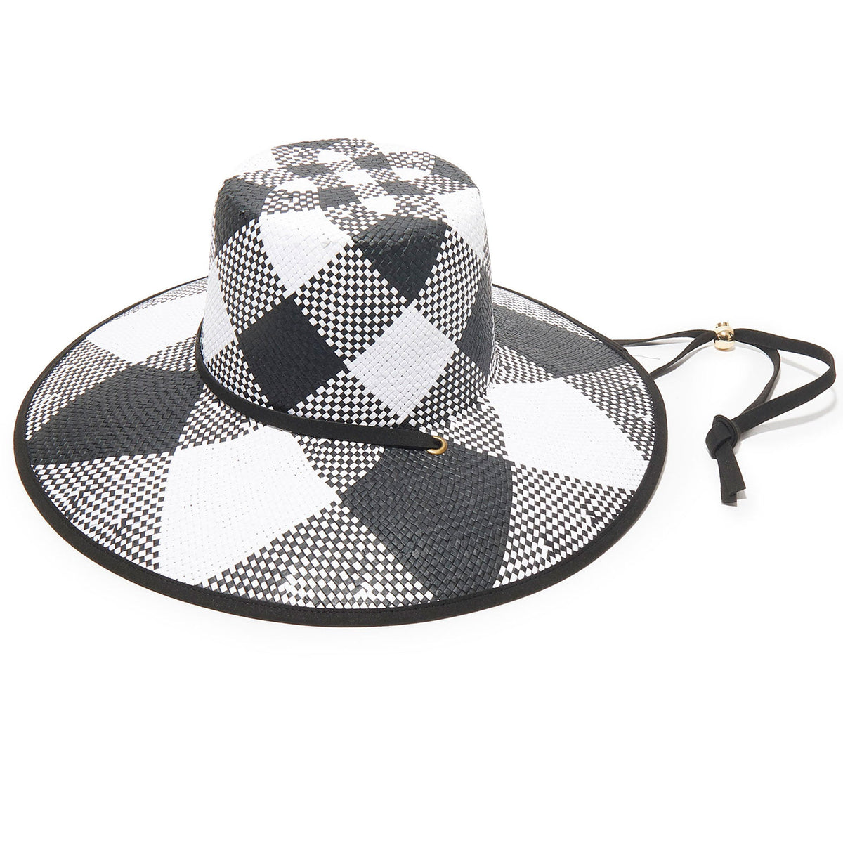 Plaid Straw Hat