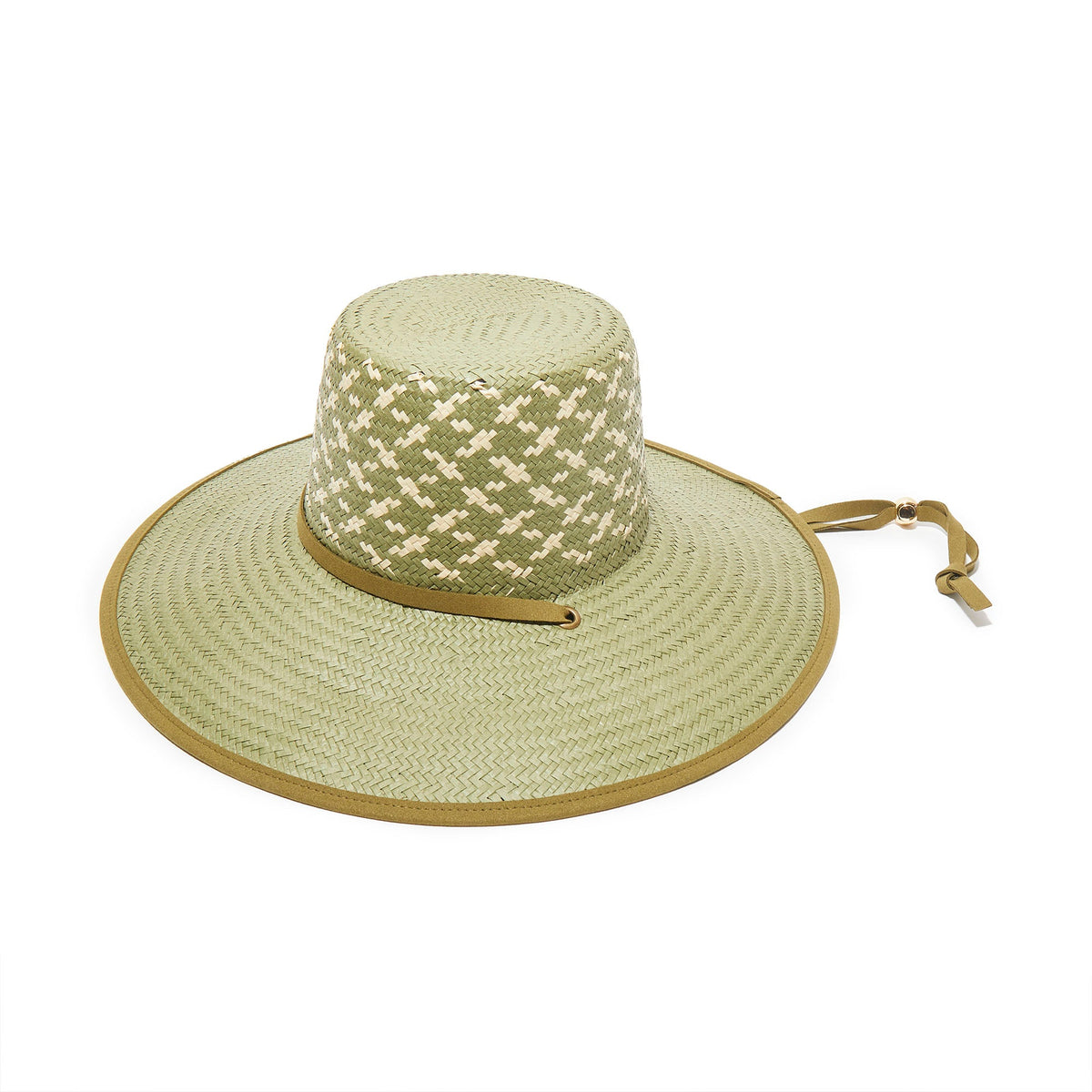 Brielle Checkered Straw Hat