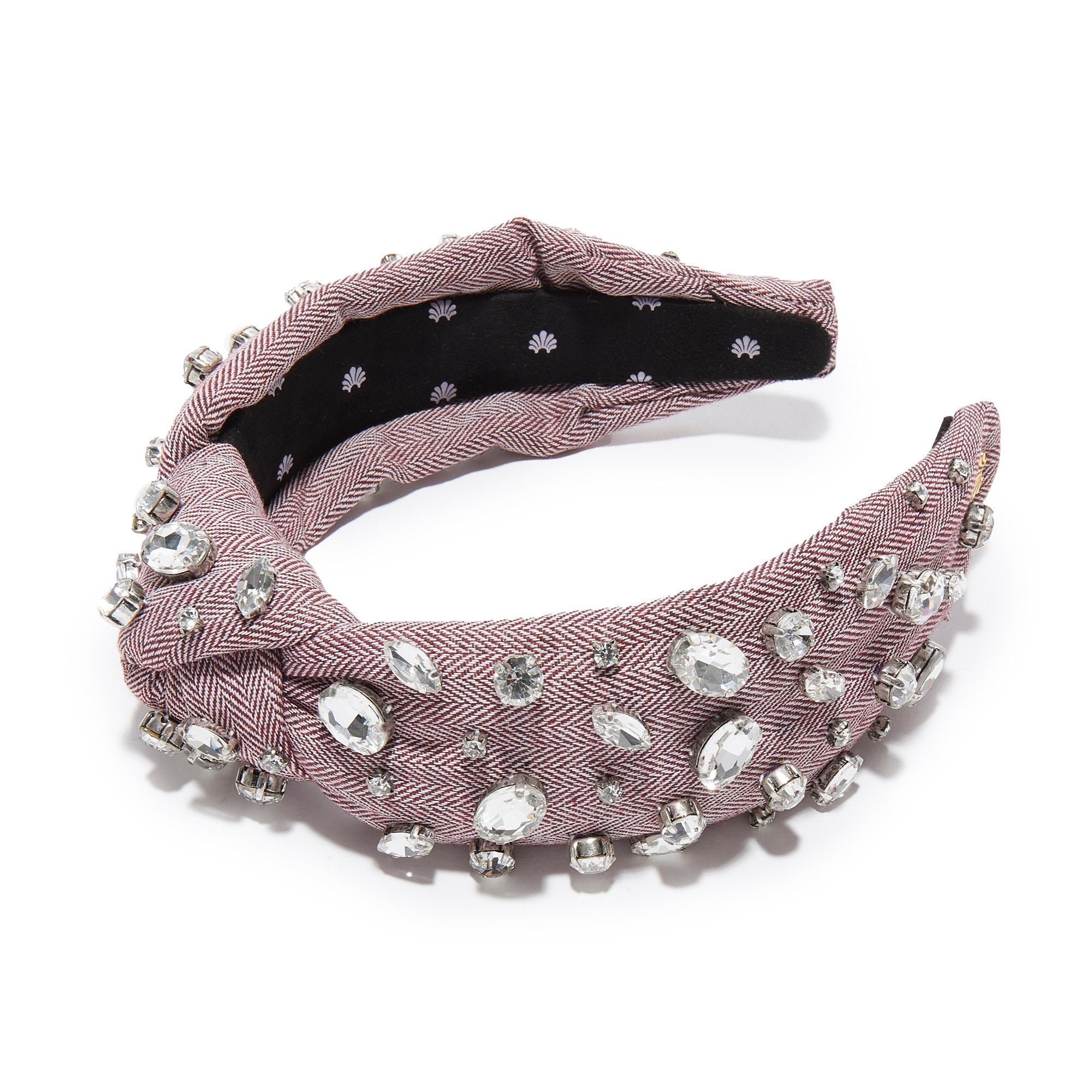 Herringbone Embellished Knotted Headband