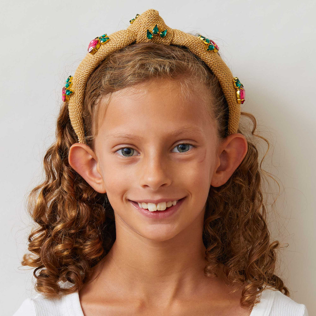 Kids Crystal Radish Knotted Headband