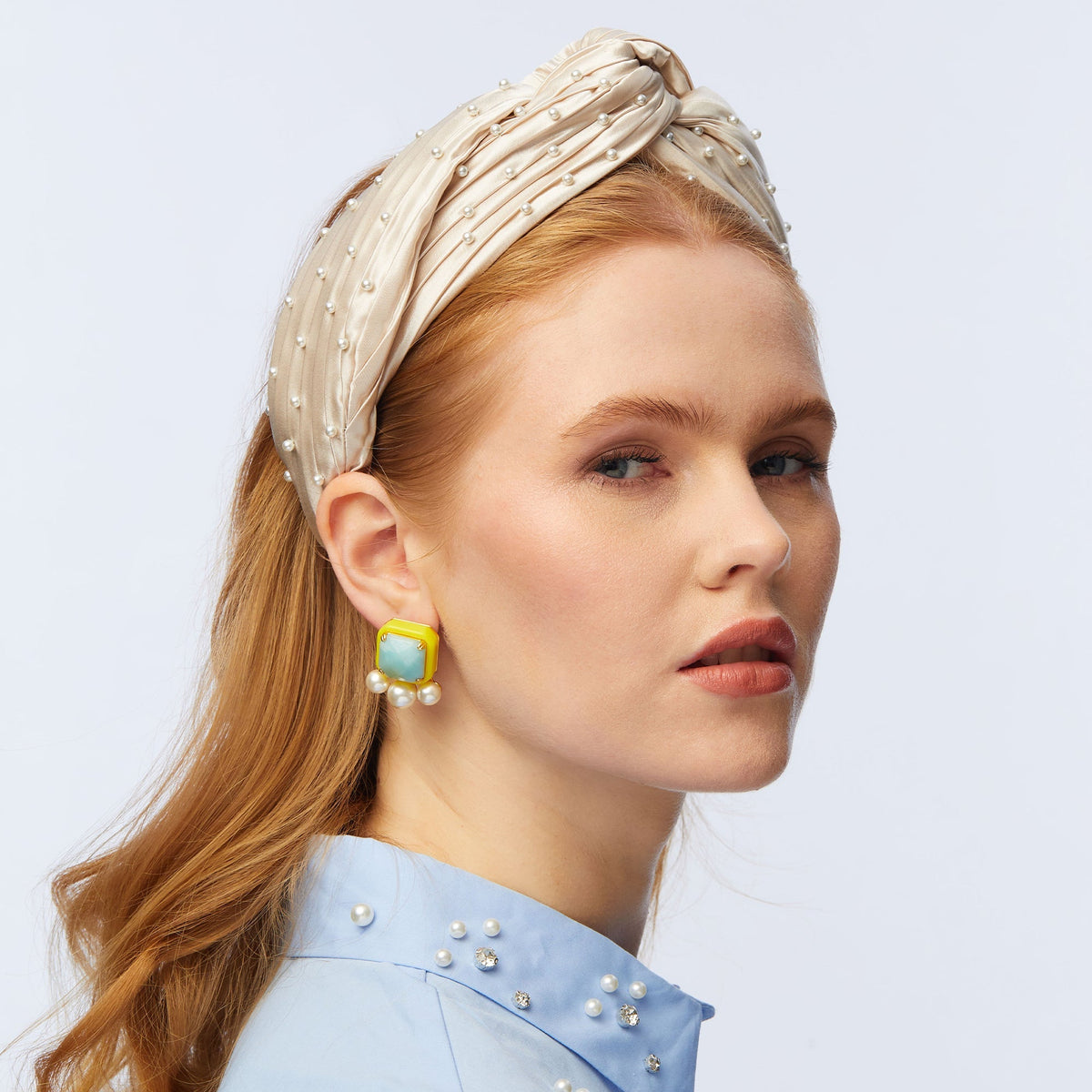 Pearl Embellished Greta Headband