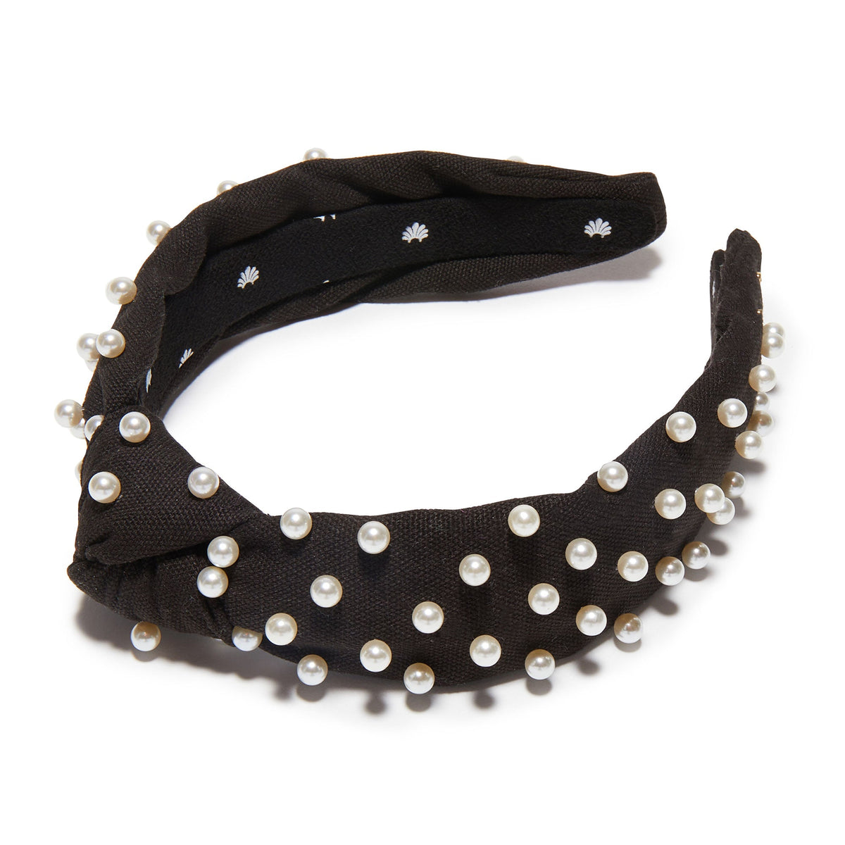 Slim Woven Pearl Knotted Headband