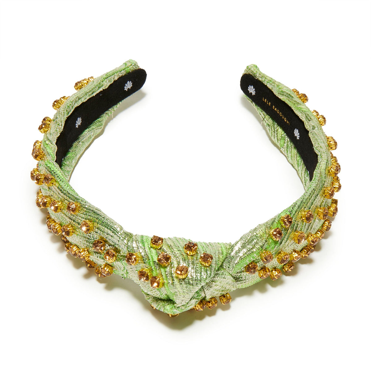 Embellished Brocade Slim Knotted Headband