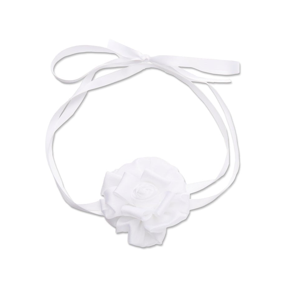 Silk Gardenia Ribbon Choker