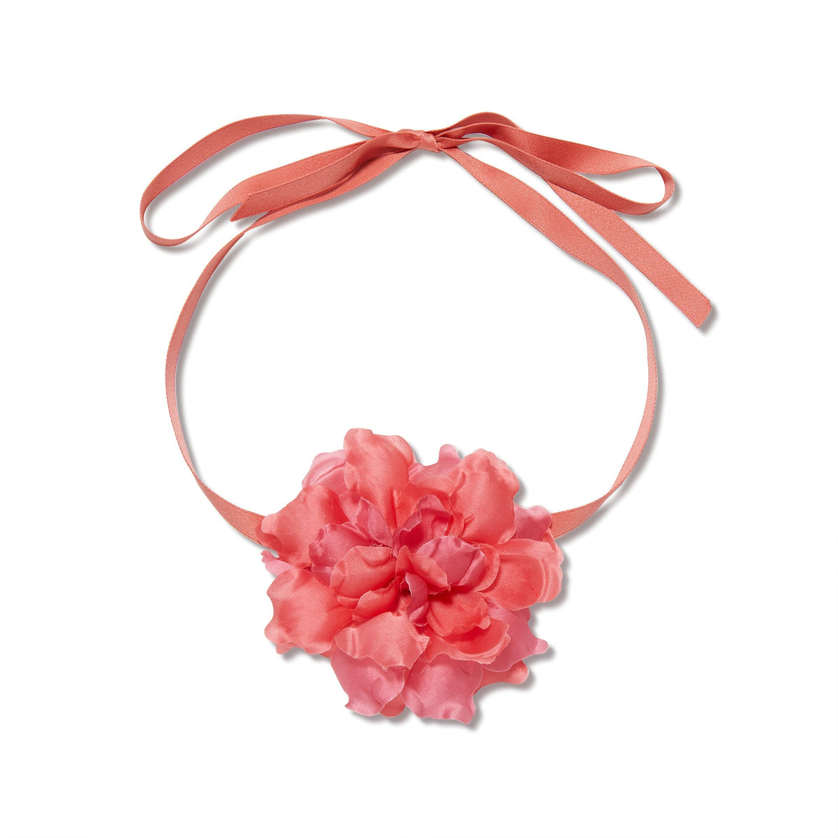 Silk Magnolia Flower Choker/brooch